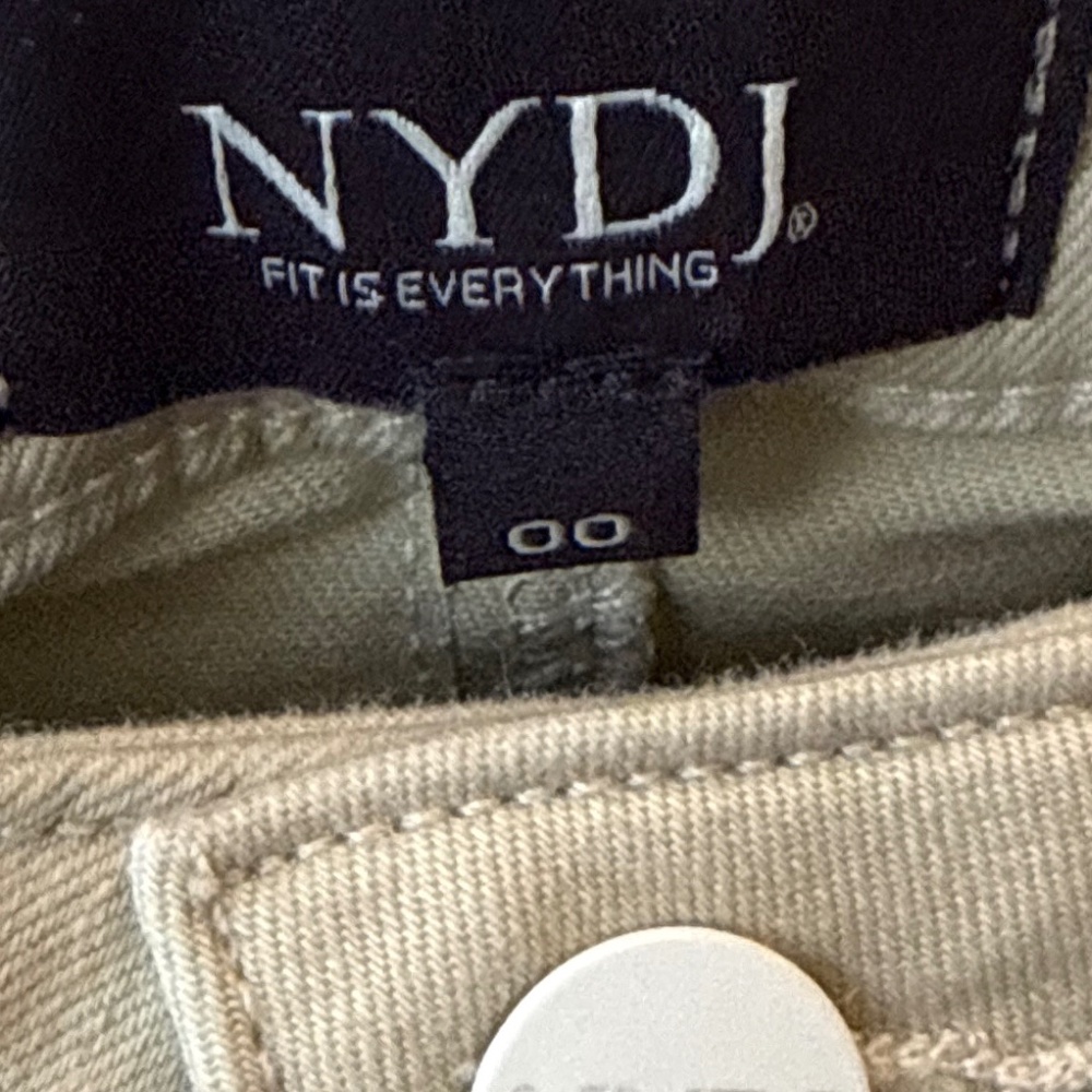 Tan Cropped Wide Bottom Jeans - Picture 3 of 5
